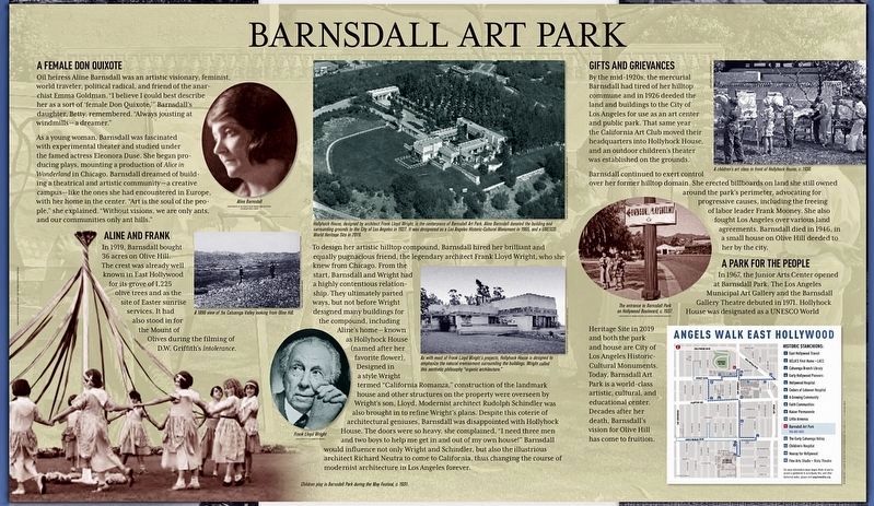 Barnsdall Art Park Marker image. Click for full size.