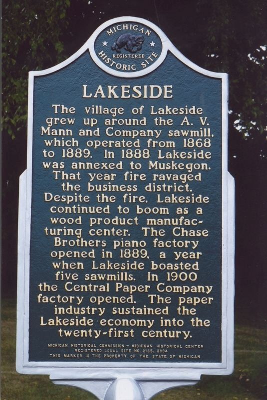 Lakeside Marker image. Click for full size.