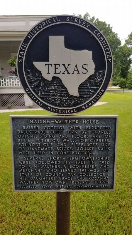 Maigne - Walther House Marker image. Click for full size.