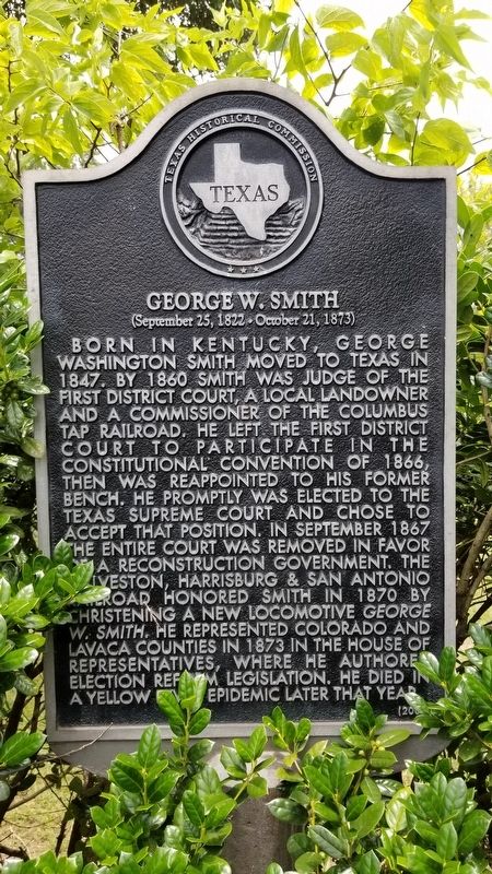 George W. Smith Marker image. Click for full size.