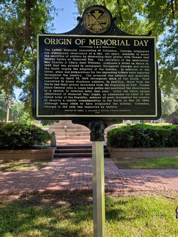 Origin of Memorial Day Marker image. Click for full size.