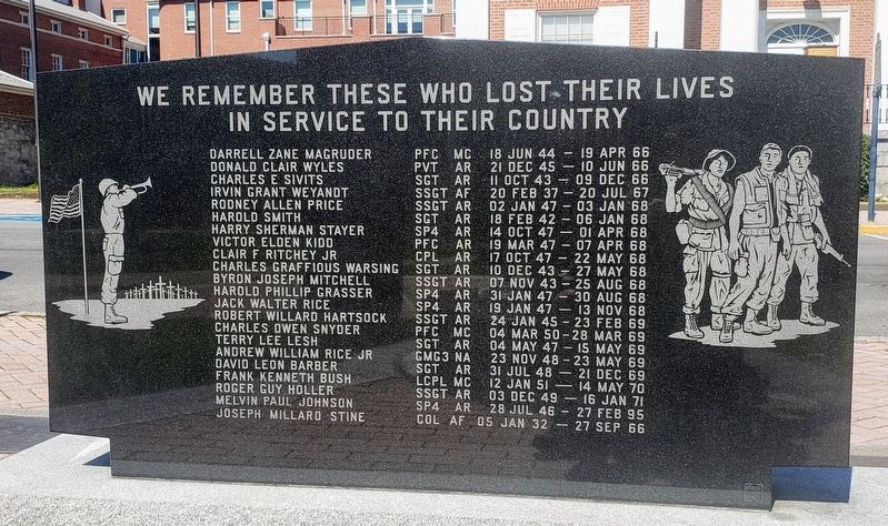 Bedford County Vietnam Veterans Memorial image. Click for full size.