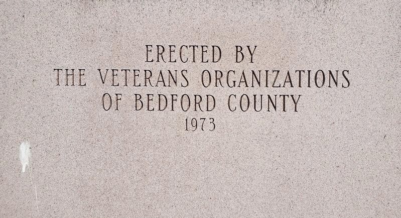 Bedford County Veterans Memorial. Click for full size. Bedford County Veterans Memorial image. Click for full size.