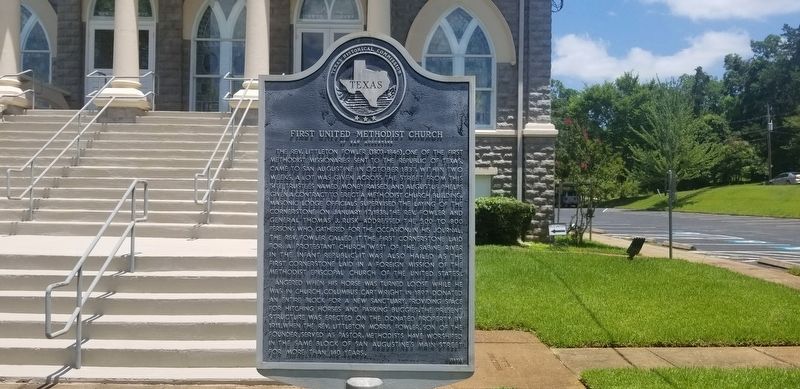 First United Methodist Church Marker image. Click for full size.