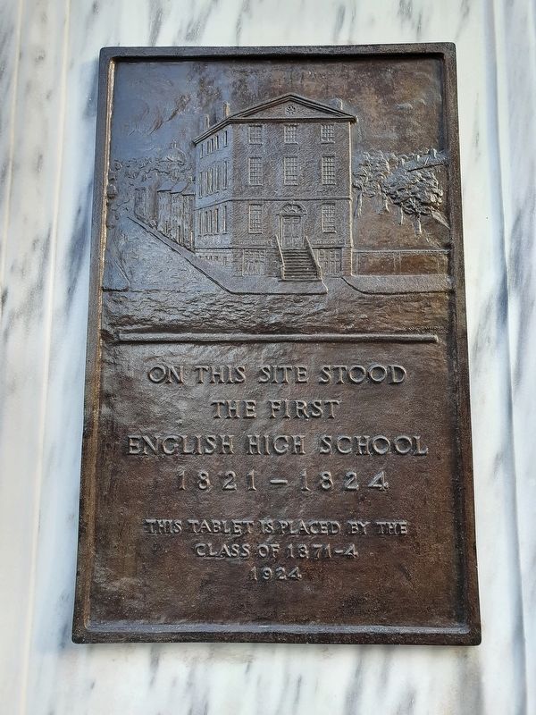 Site of the English High School Marker image. Click for full size.