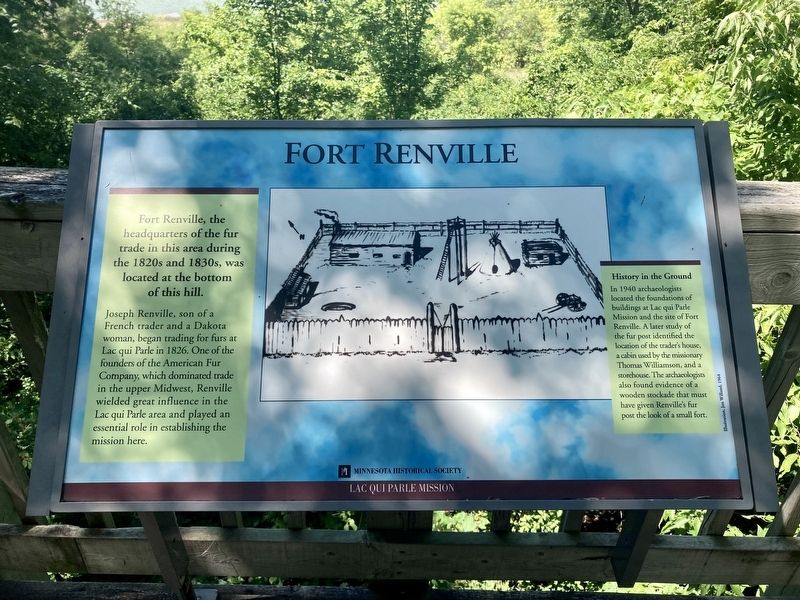 Fort Renville Marker image. Click for full size.