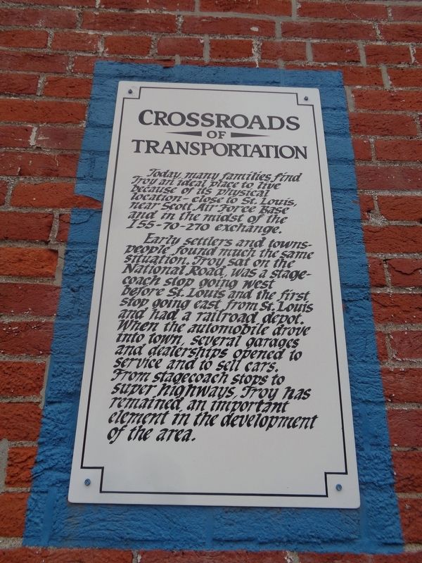 Crossroads of Transportation Marker image. Click for full size.