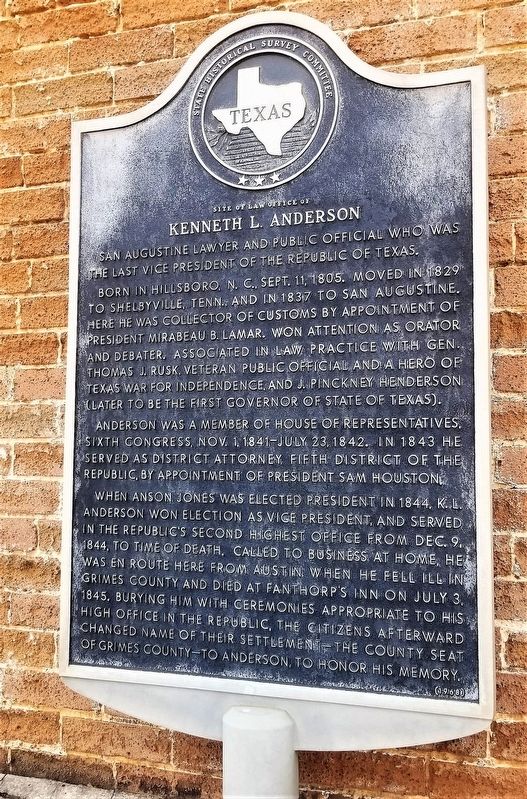 Site of Law Office of Kenneth L. Anderson Marker image. Click for full size.