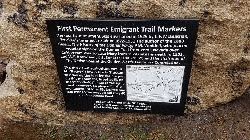 First Permanent Emigrant Trail Markers Marker image, Touch for more information