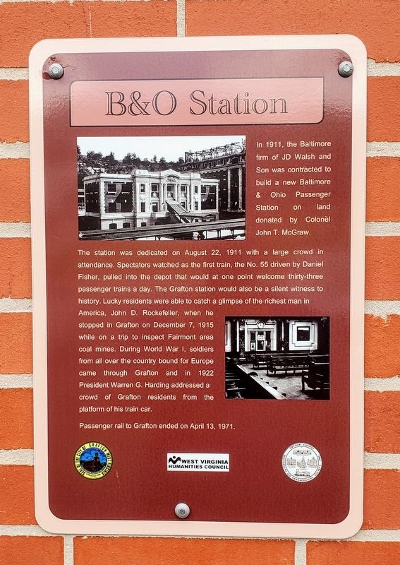 B&O Station Marker image. Click for full size.