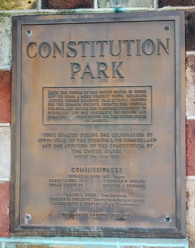 Constitution Park Marker image. Click for full size.