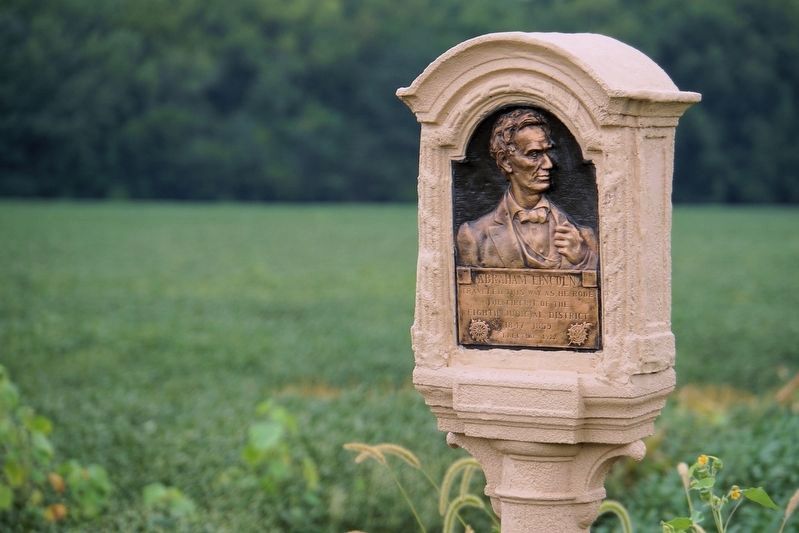 Abraham Lincoln - Eighth Judicial District Marker image. Click for full size.