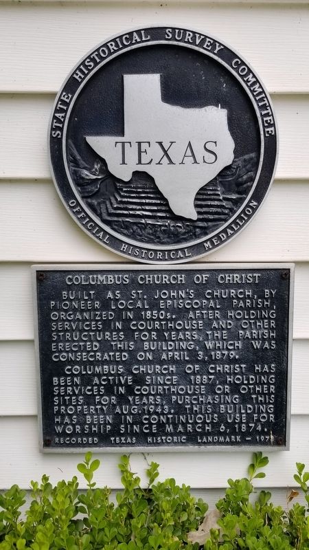 Columbus Church of Christ Marker image. Click for full size.
