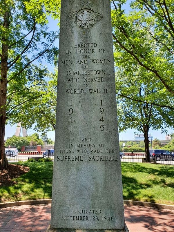 Charlestown World War II Memorial image. Click for full size.