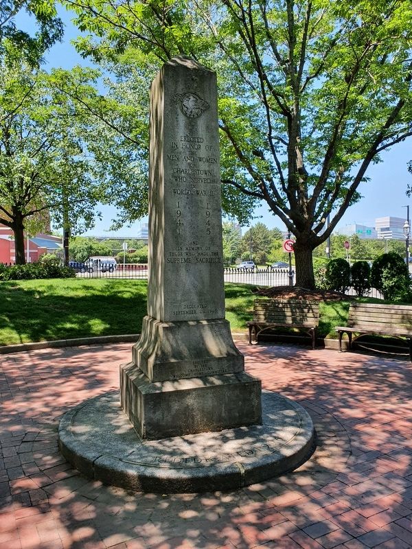 Charlestown World War II Memorial. Click for full size. Charlestown World War II Memorial image. Click for full size.