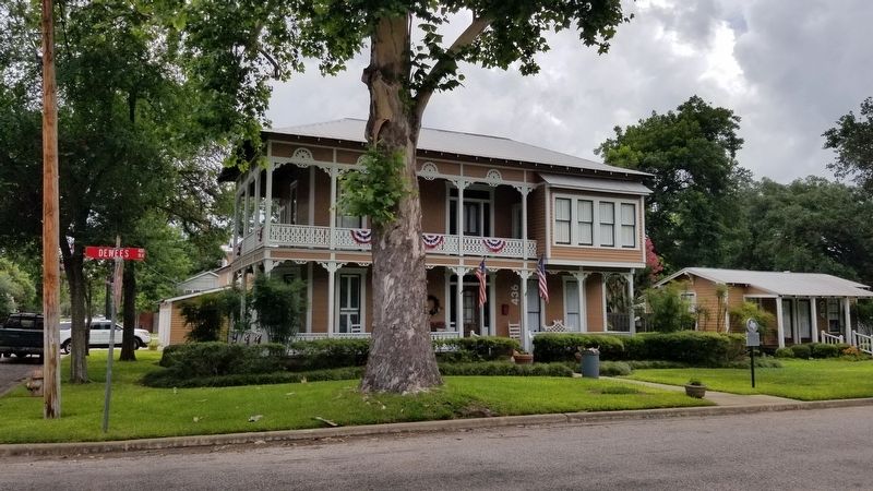 The view of the Toliver-Cone House and Marker from the street image. Click for full size.