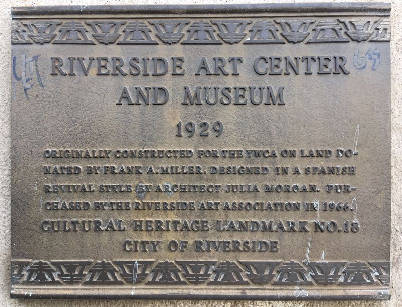 Riverside Art Center and Museum Marker image. Click for full size.