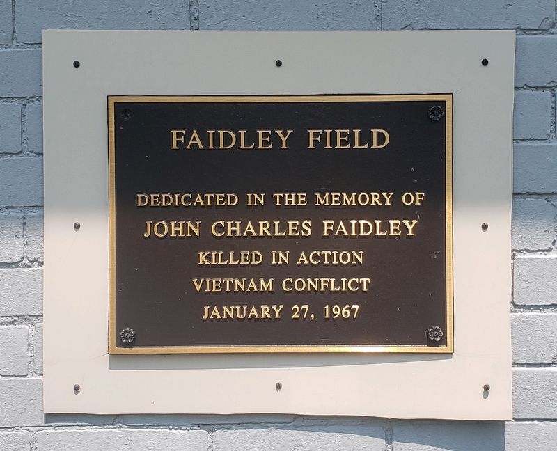 Faidley Field Marker image. Click for full size.