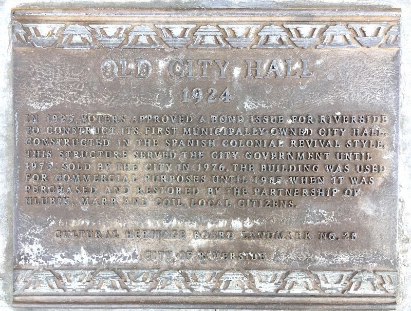 Old City Hall Marker image. Click for full size.