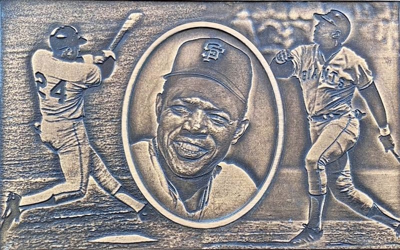 Willie Mays Marker detail image. Click for full size.