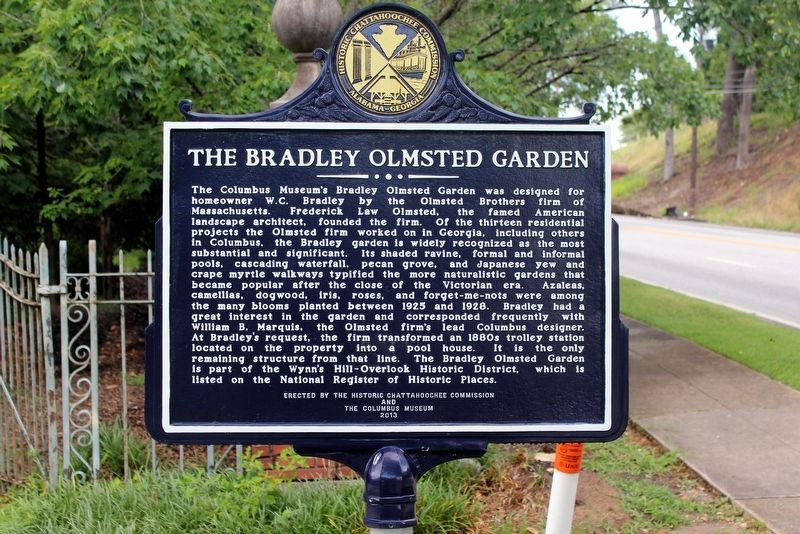 The Bradley Olmsted Garden Marker image. Click for full size.