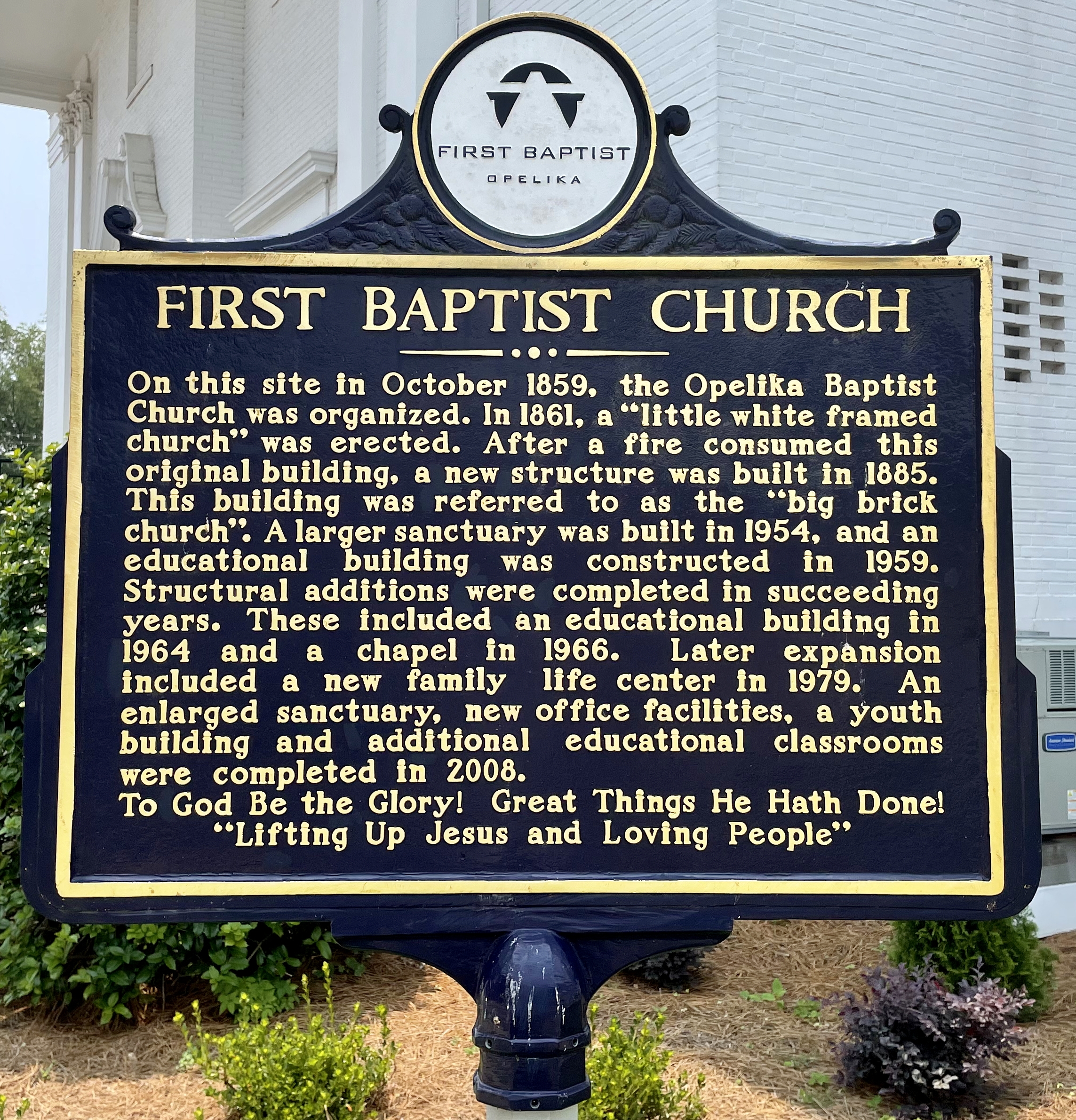 First Baptist Church Marker