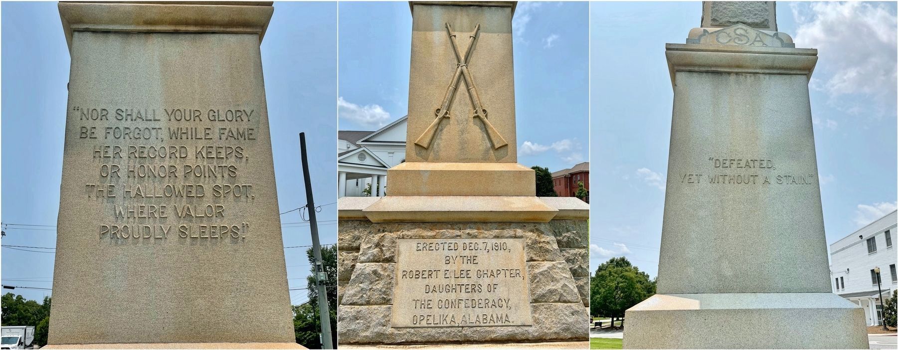 Lee County Confederate Memorial. Click for full size. Lee County Confederate Memorial image. Click for full size.