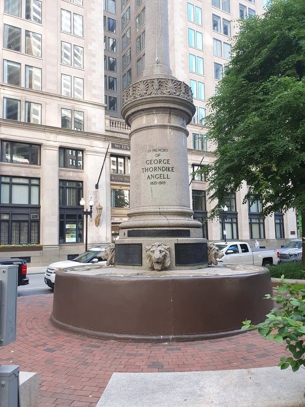 George Thorndike Angell Marker. Click for full size. George Thorndike Angell Marker image. Click for full size.