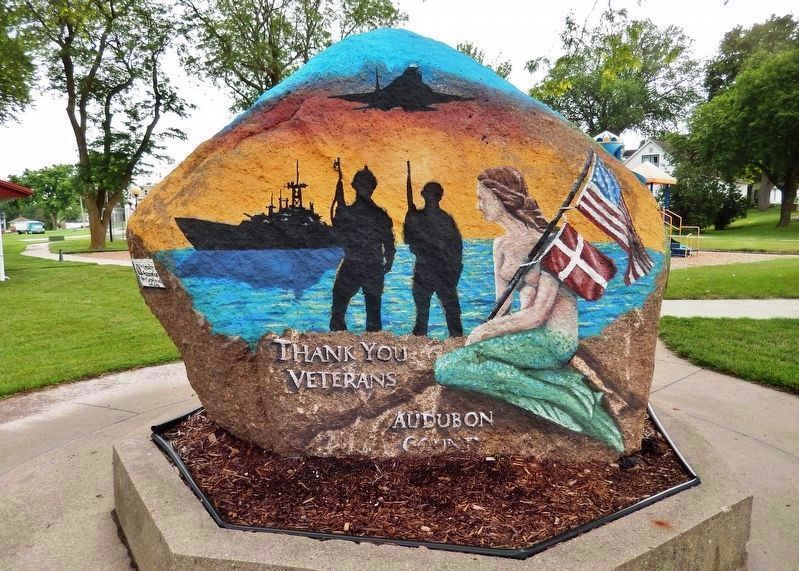 Kimballton Freedom Rock Veterans Memorial<br>(<i>northeast side</i>) image. Click for full size.