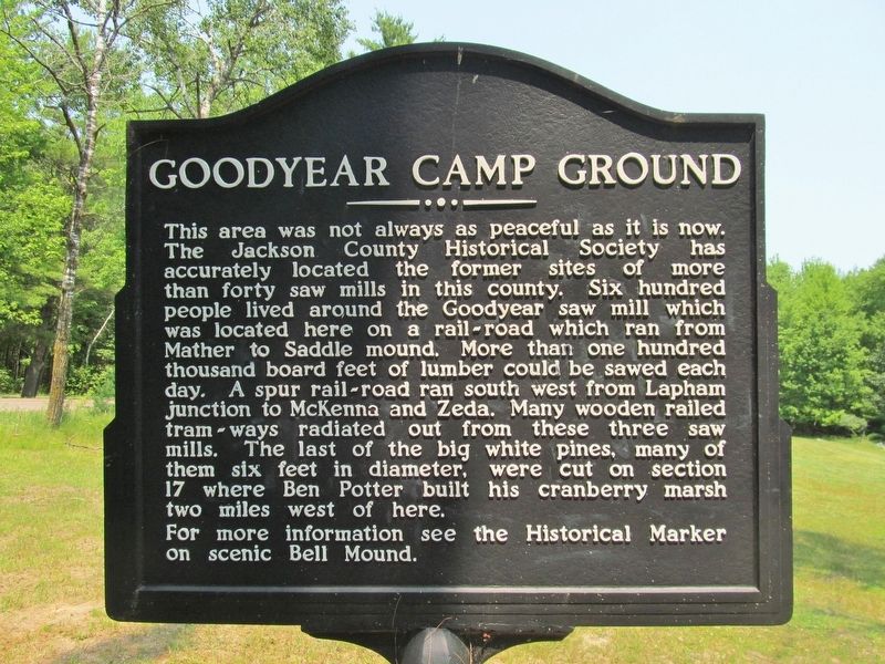 Goodyear Camp Ground Marker image. Click for full size.