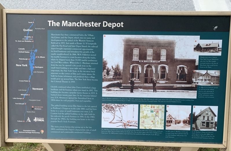 The Manchester Depot Marker. Click for full size. The Manchester Depot Marker image. Click for full size.