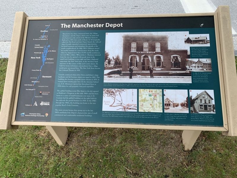 The Manchester Depot Marker image. Click for full size.