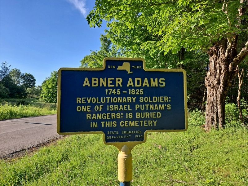 Abner Adams Marker image. Click for full size.