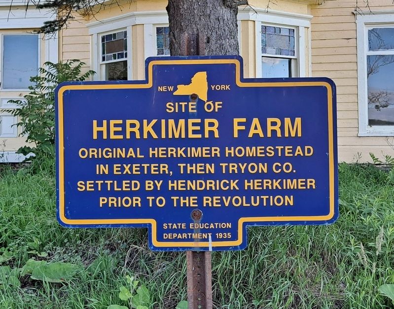 Site of Herkimer Farm Marker image. Click for full size.