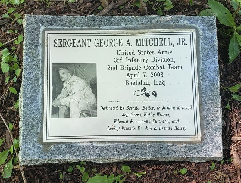 Sergeant George A. Mitchell, Jr. Marker. Click for full size. Sergeant George A. Mitchell, Jr. Marker image. Click for full size.