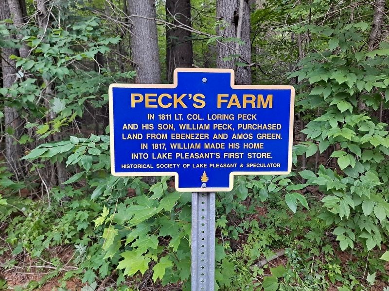 Peck's Farm Marker image. Click for full size.