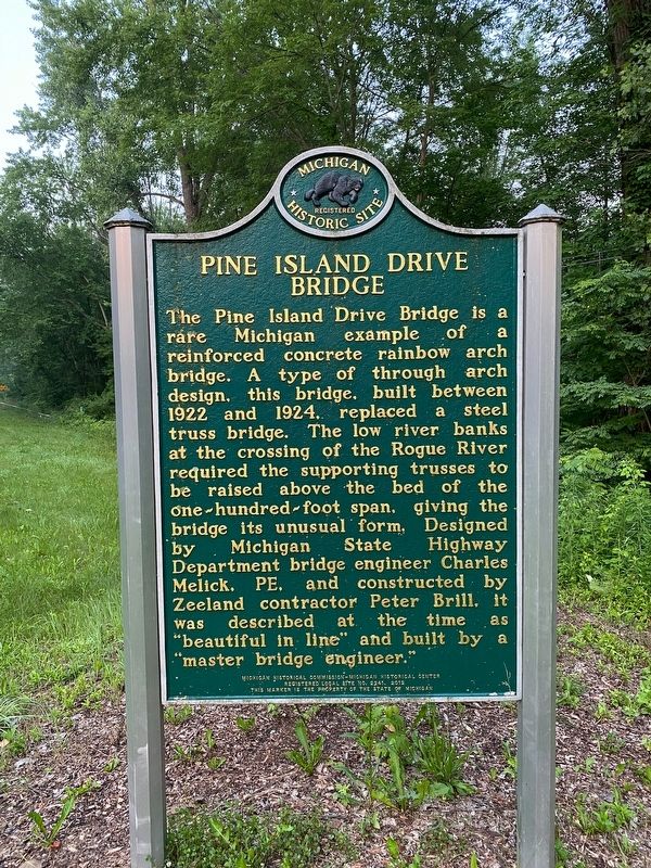 Pine Island Drive Bridge Marker image. Click for full size.