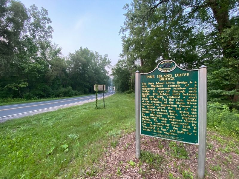 Pine Island Drive Bridge Marker. Click for full size. Pine Island Drive Bridge Marker image. Click for full size.