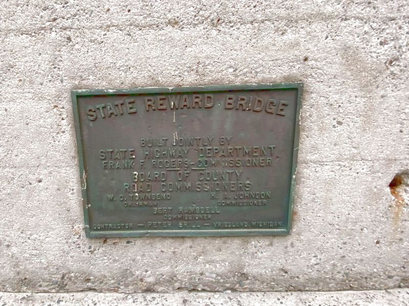Label plate on the Pine Island Drive Bridge.. Click for full size. Label plate on the Pine Island Drive Bridge. image. Click for full size.