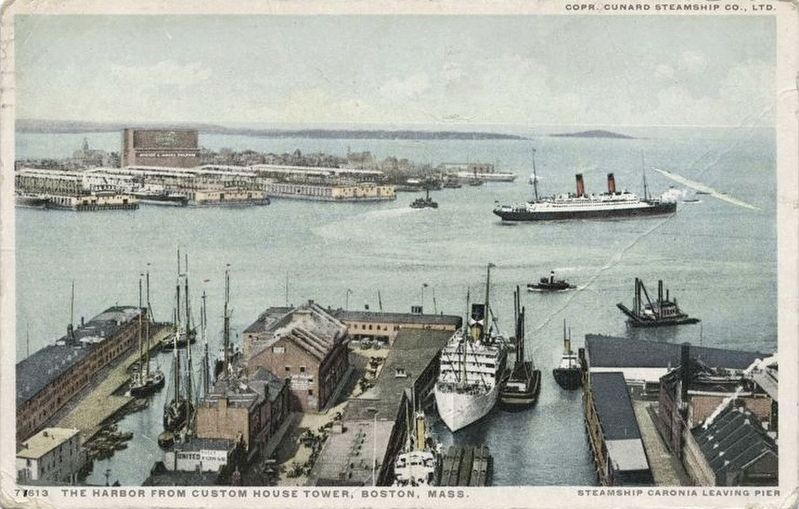 <i>The Harbor from Custom House Tower, Boston, Mass.</i> image. Click for full size.