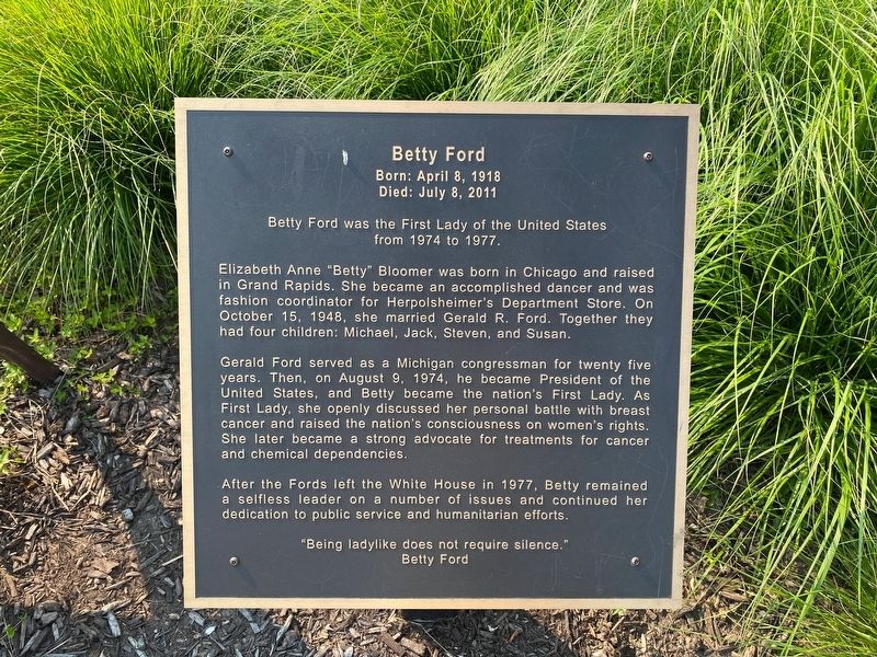 Betty Ford Marker. Click for full size. Betty Ford Marker image. Click for full size.
