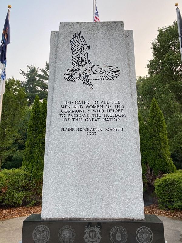 Plainfield Charter Township Veterans Memorial image. Click for full size.