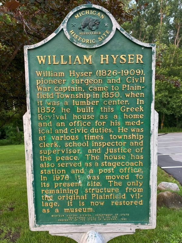 William Hyser Marker image. Click for full size.