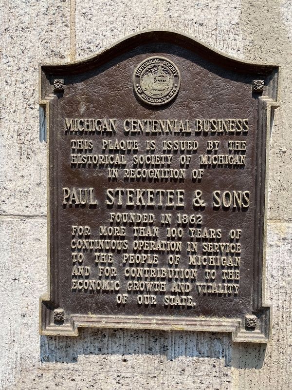 Paul Steketee & Sons Marker image. Click for full size.