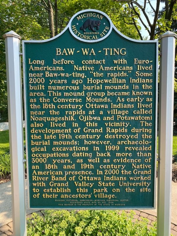 Baw-wa-ting Marker image. Click for full size.