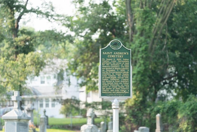 St. Andrew's Cemetery Marker. Click for full size. St. Andrew's Cemetery Marker image. Click for full size.