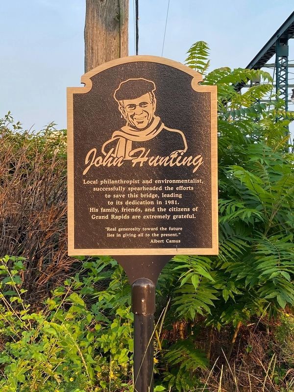 John Hunting - Spearheaded efforts to save the bridge.. Click for full size. John Hunting - Spearheaded efforts to save the bridge. image. Click for full size.