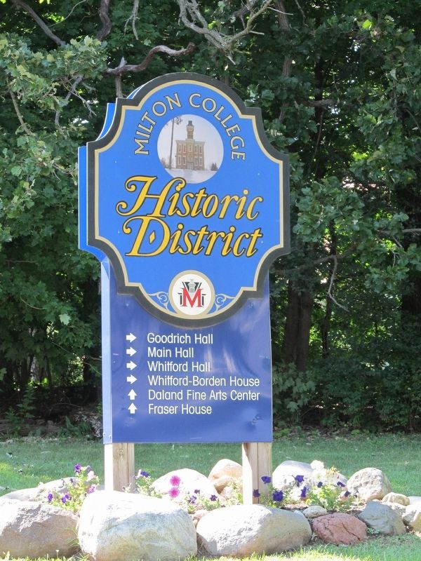 Milton College Historic District Marker image. Click for full size.