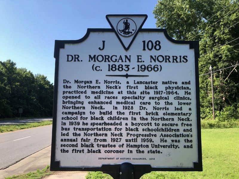 Dr. Morgan E. Norris Marker image. Click for full size.