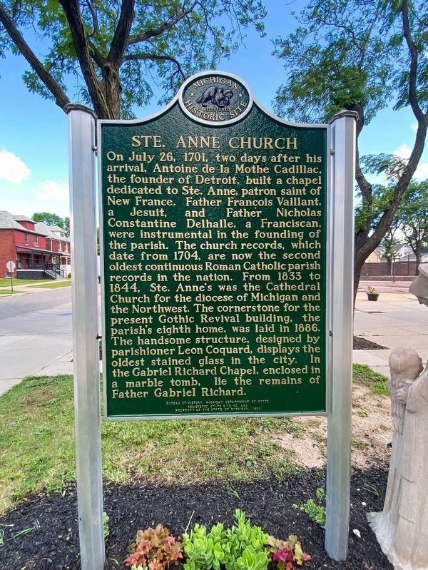 Ste. Anne Church Marker image. Click for full size.